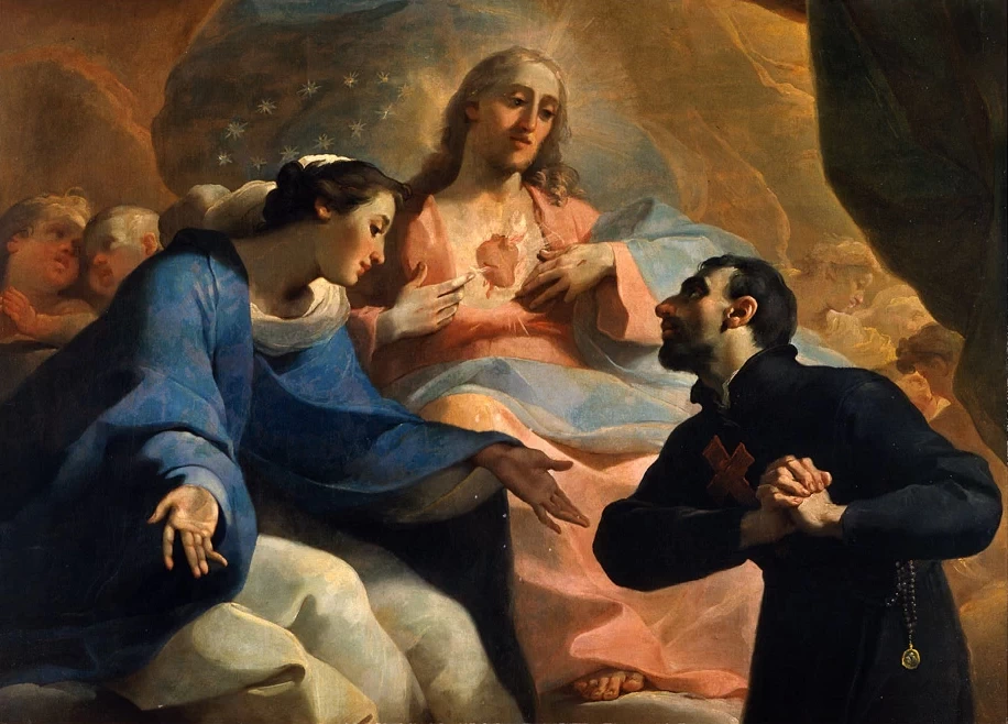 Ubaldo Gandolfi 60 San Camillo de Lellis ha la viosione del Sacro Cuore Bologna