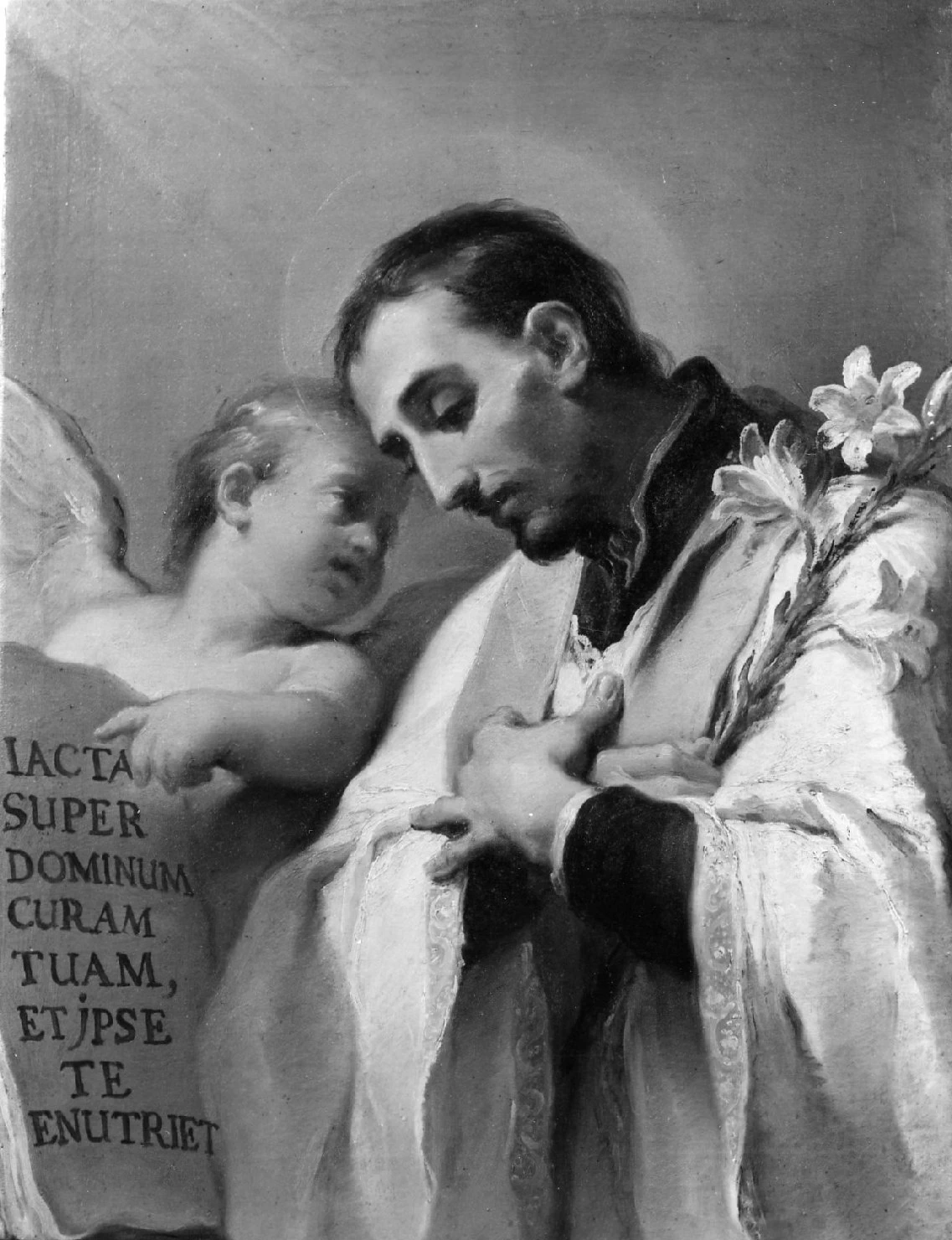 Ubaldo Gandolfi 67 San Gaetano da Thiene in meditazione e un angelo Bologna