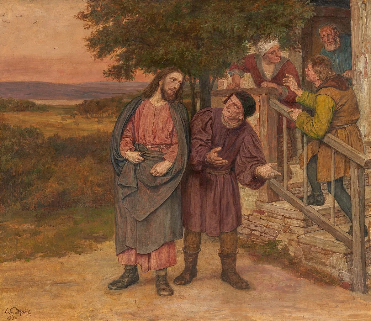 Eduard von Gebhardt 8 Cristo dice addio