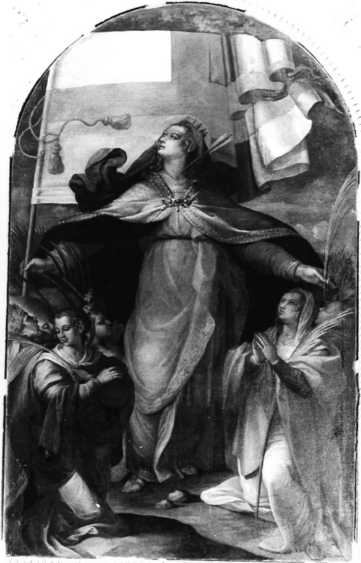 Orazio Gentileschi 149 Sant'Orsola protegge le undicimila vergini sotto il suo manto Fara in Sabina, Rieti