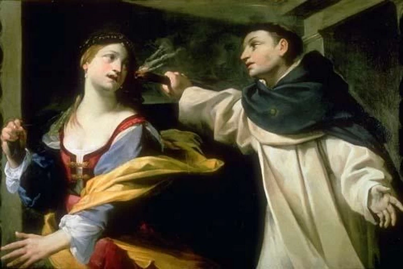Giovan Francesco Gessi 64 Tentazione di san Tommaso Reggio Emilia
