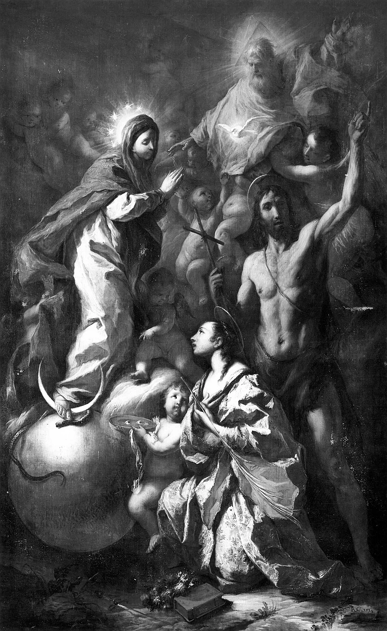 Alessandro Gherardini 172 Immacolata Concezione con Dio Padre, San Giovanni Battista e Santa Lucia Galleria degli Uffizi, Firenze