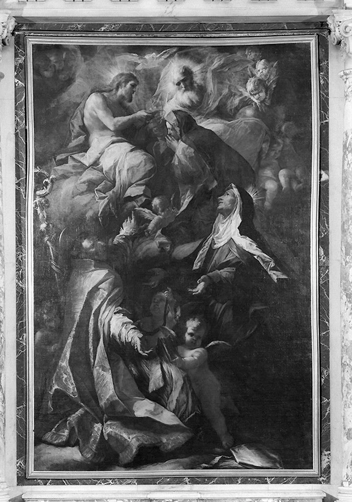 Alessandro Gherardini 175 incoronazione di Maria Vergine tra Sant'Agostino e Santa Monica Chiesa di Santo Spirito, Firenze