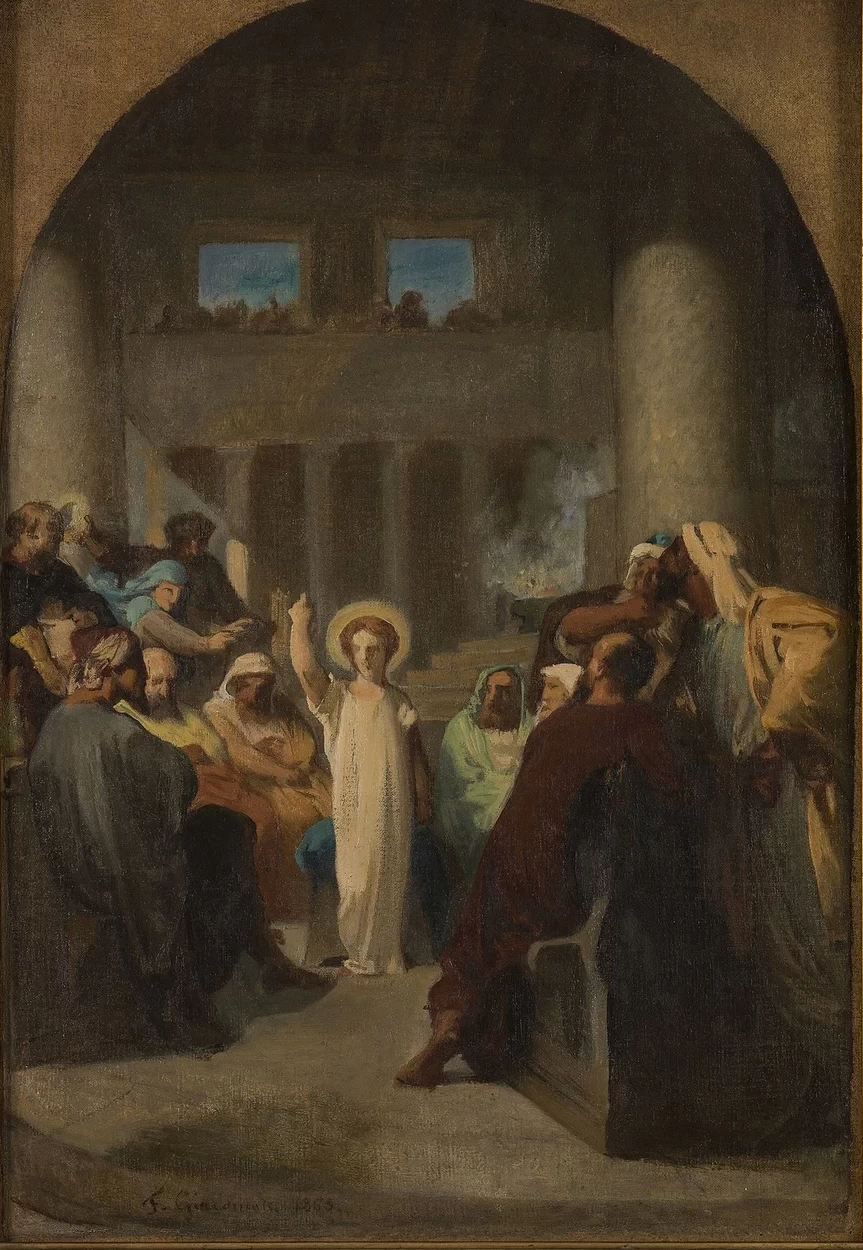 Félix Henri Giacomotti 10 Gesù tra i dottori nel tempio Musée des Beaux Arts de la ville de Paris