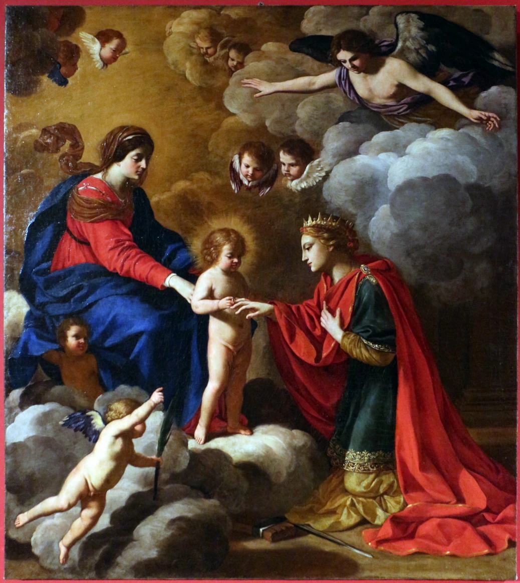 Giacinto_gimignani,_matrimonio_mistico_di_santa_caterina,_1645 - 50_ca