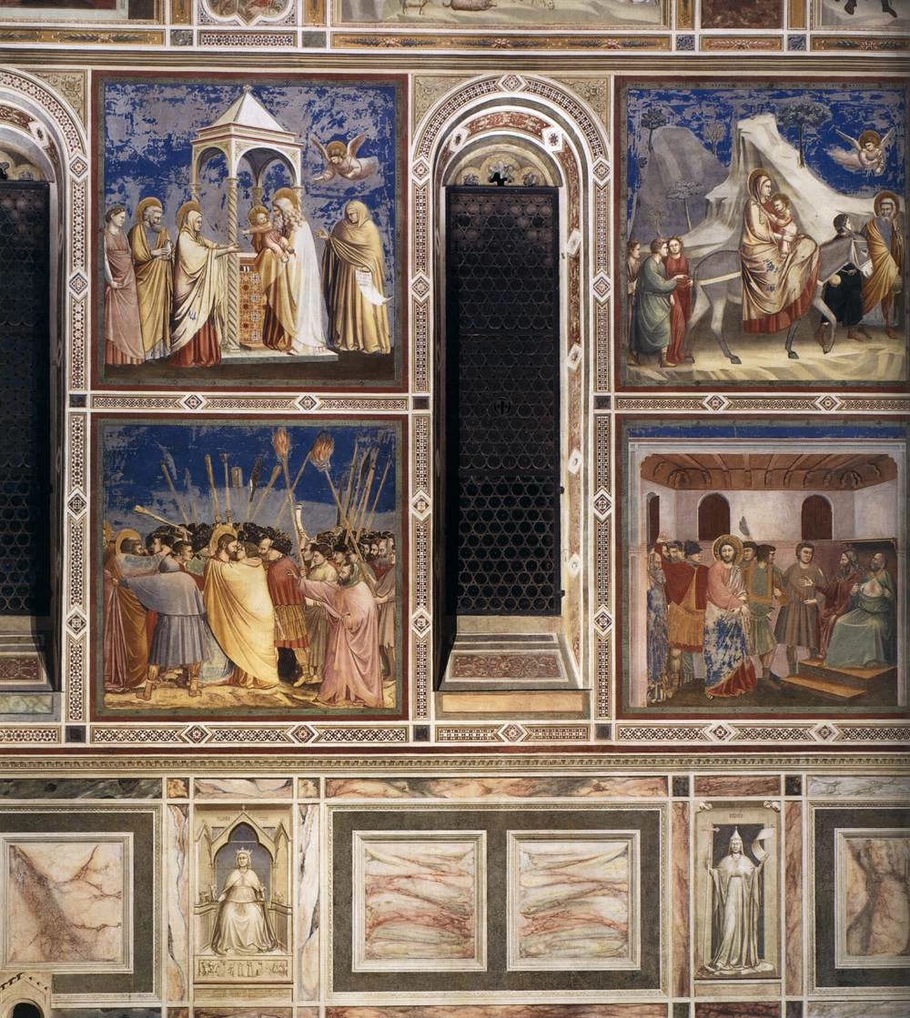 Scene con fasce decorative - Cappella degli Scrovegni, Padova