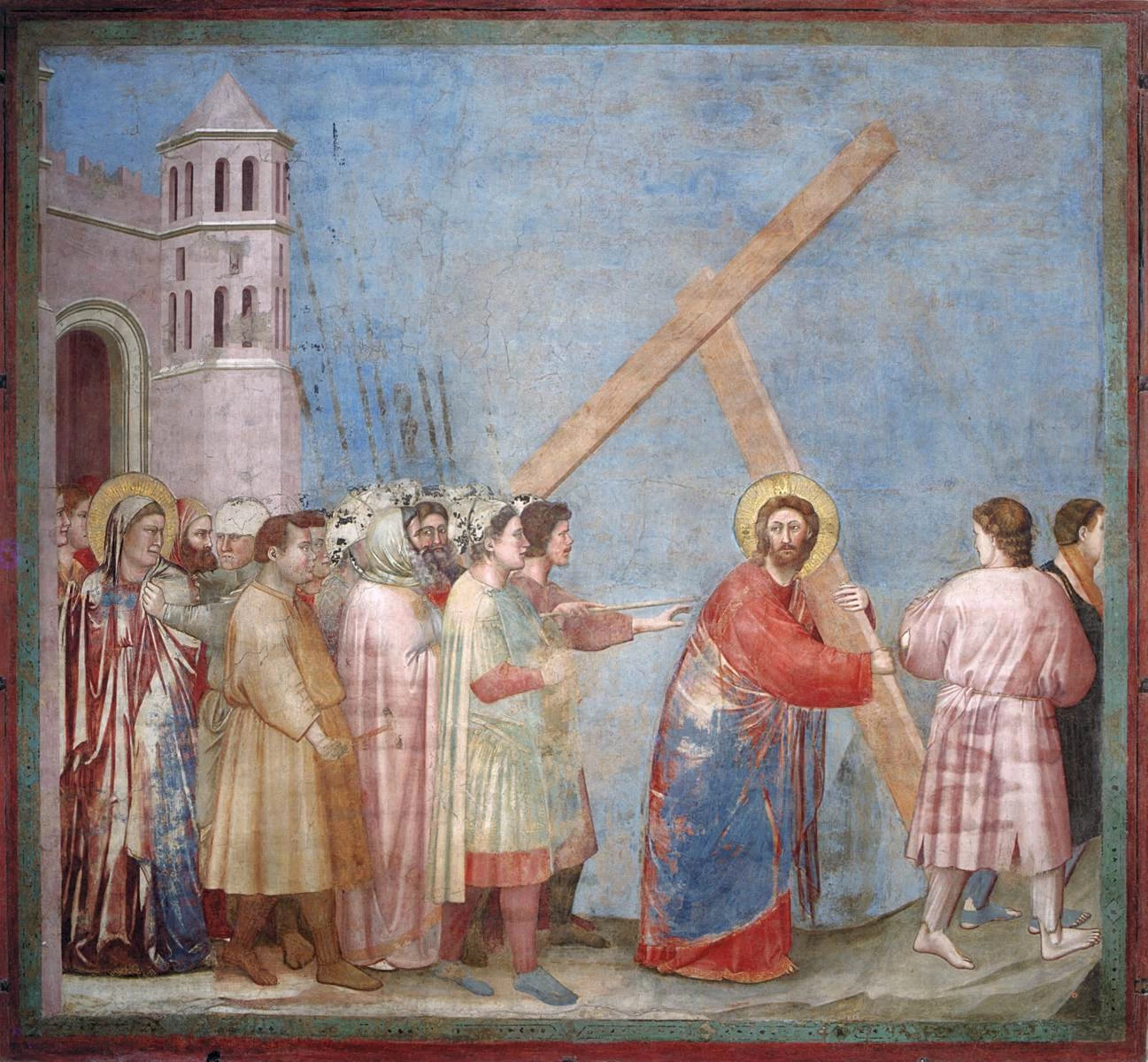 Scene della vita di Cristo - Cristo sale il Calvario, Cappella degli Scrovegni, Padova