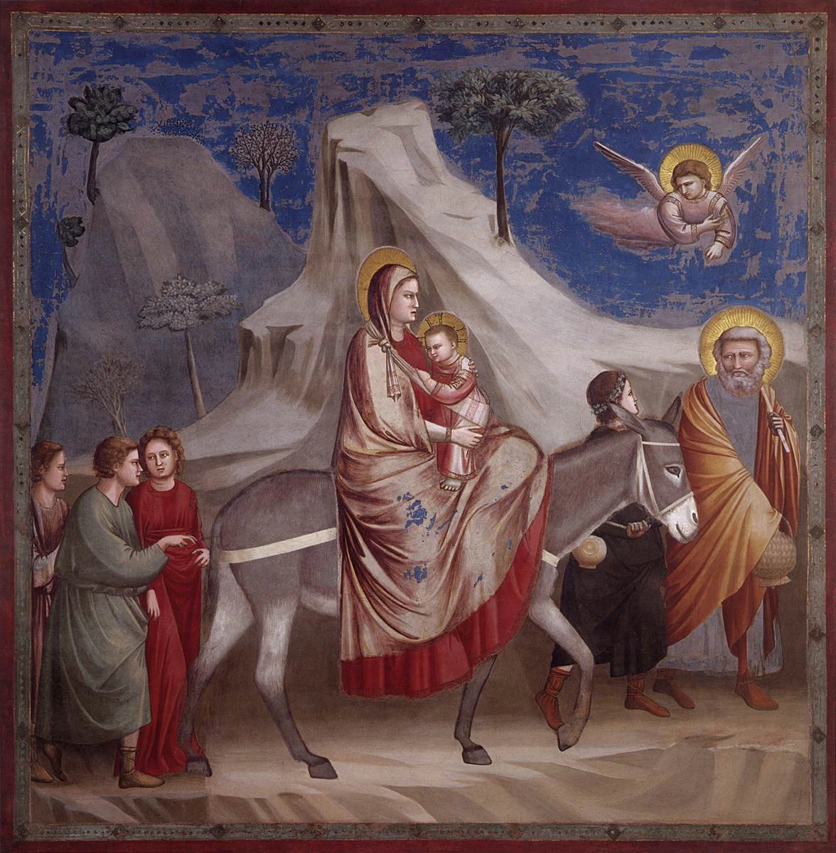 Scene della vita di Cristo - Fuga in Egitto, Cappella degli Scrovegni, Padova
