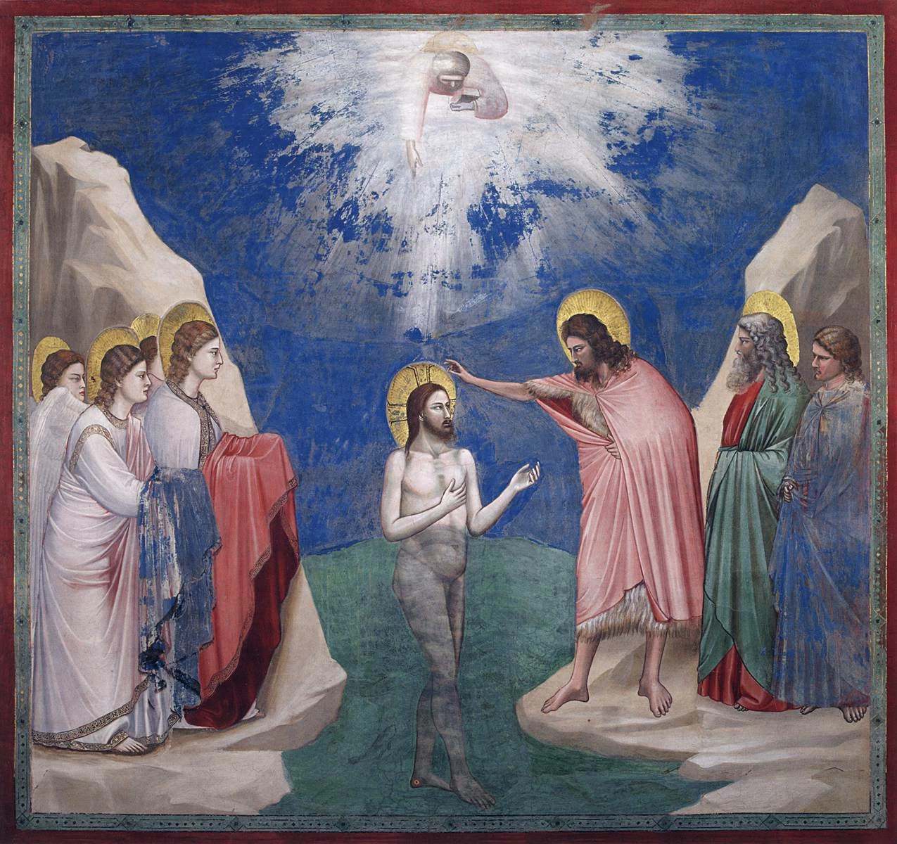 Scene della vita di Cristo - Il battesimo di Cristo, Cappella degli Scrovegni, Padova