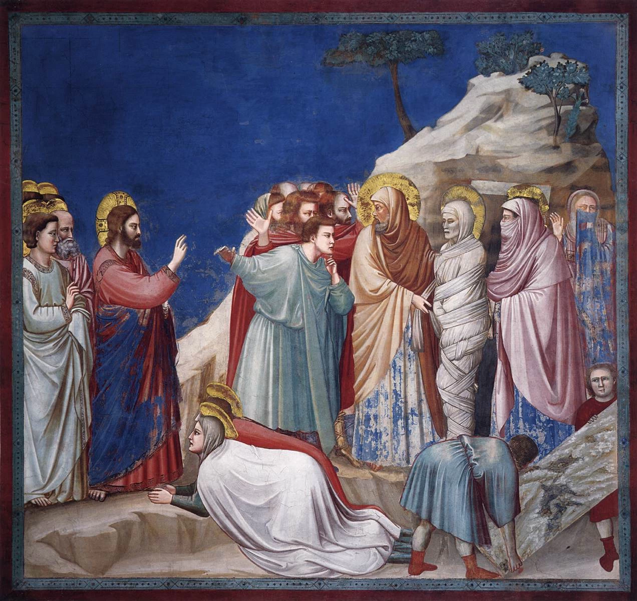 Scene della vita di Cristo - Resurezione di Lazzaro, Cappella degli Scrovegni, Padova
