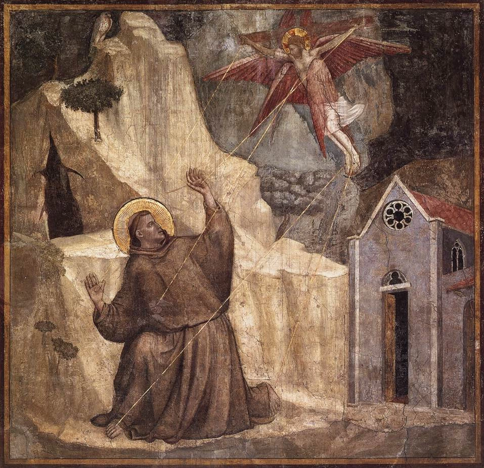Scene della vita di san Francesco - Le stigmate, Bardi Chapel, Santa Croce, Firenze