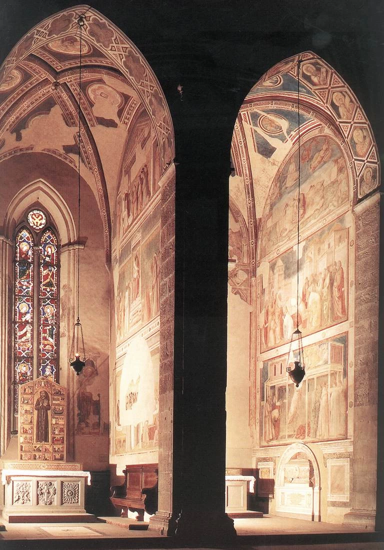 Vista della Cappella Peruzzi - Chiesa di santa Croce, Firenze