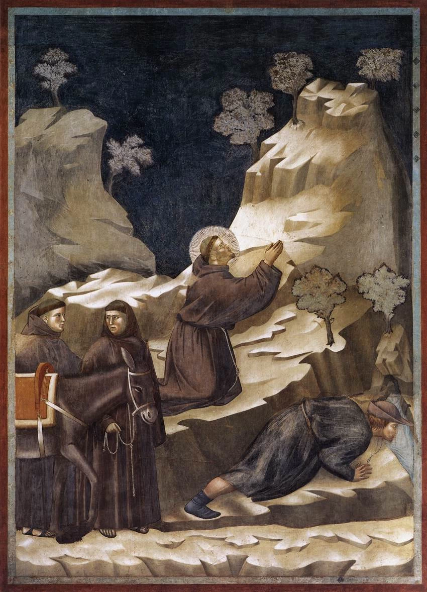 Leggenda di san Francesco - Miracolo della Primavera, Chiesa di San Francesco, Assisi