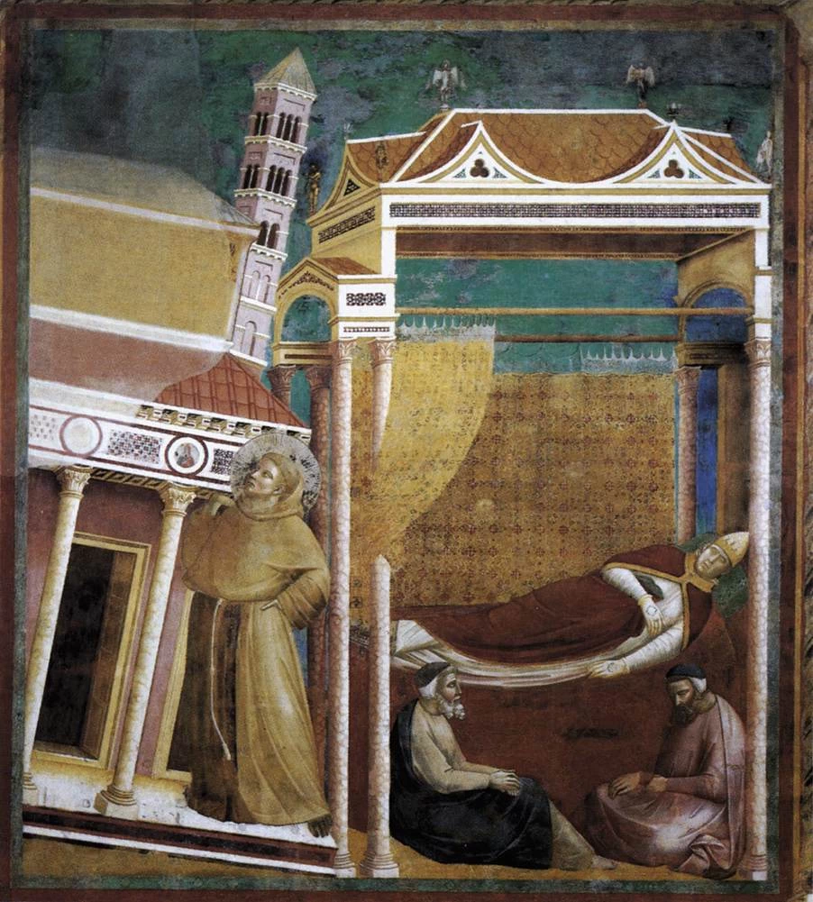 Leggenda di san Francesco - Sogno di Innocenzo III, Chiesa di San Francesco, Assisi