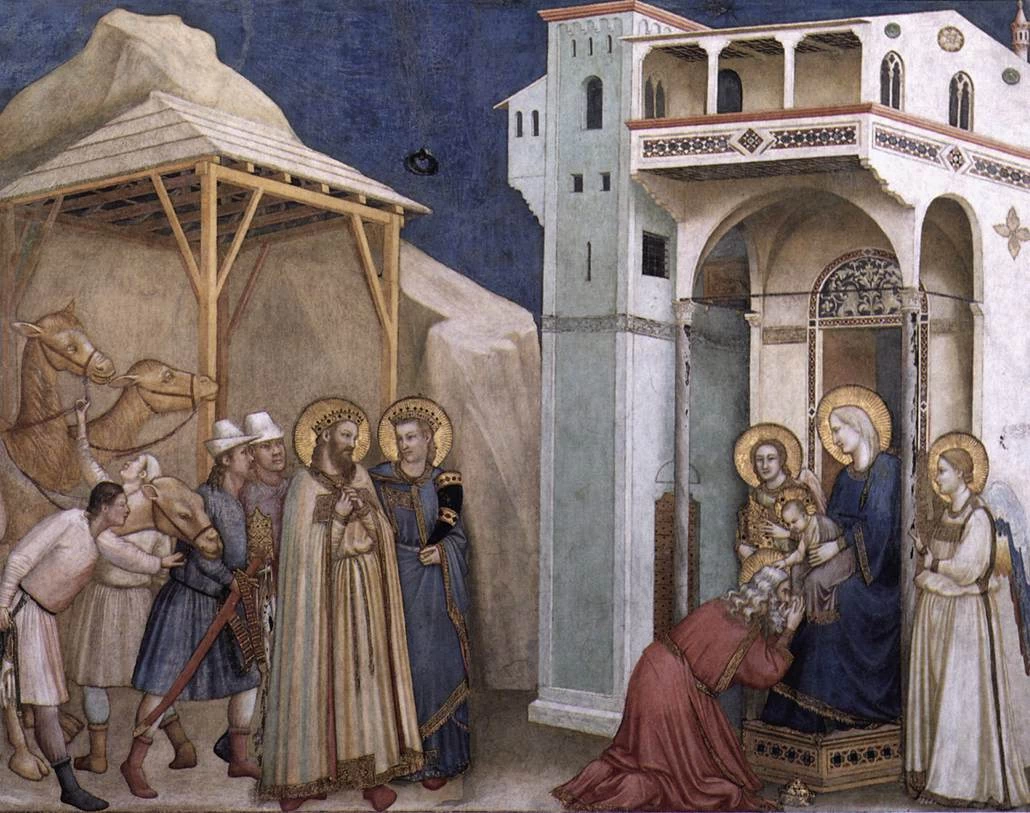 Scene della vita di Cristo - Adorazione dei magi, Chiesa di san Francesco, Assisi