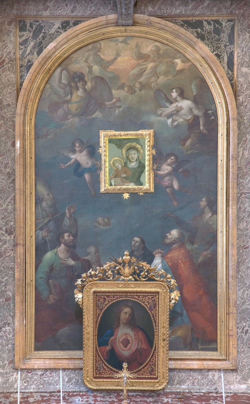 A. M. (1790), Trinità e santi