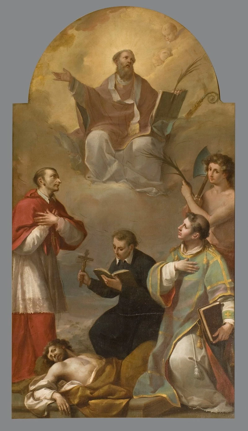 A. M. (1791), Sant'Apollinare San Carlo Borromeo San Cosma e santi