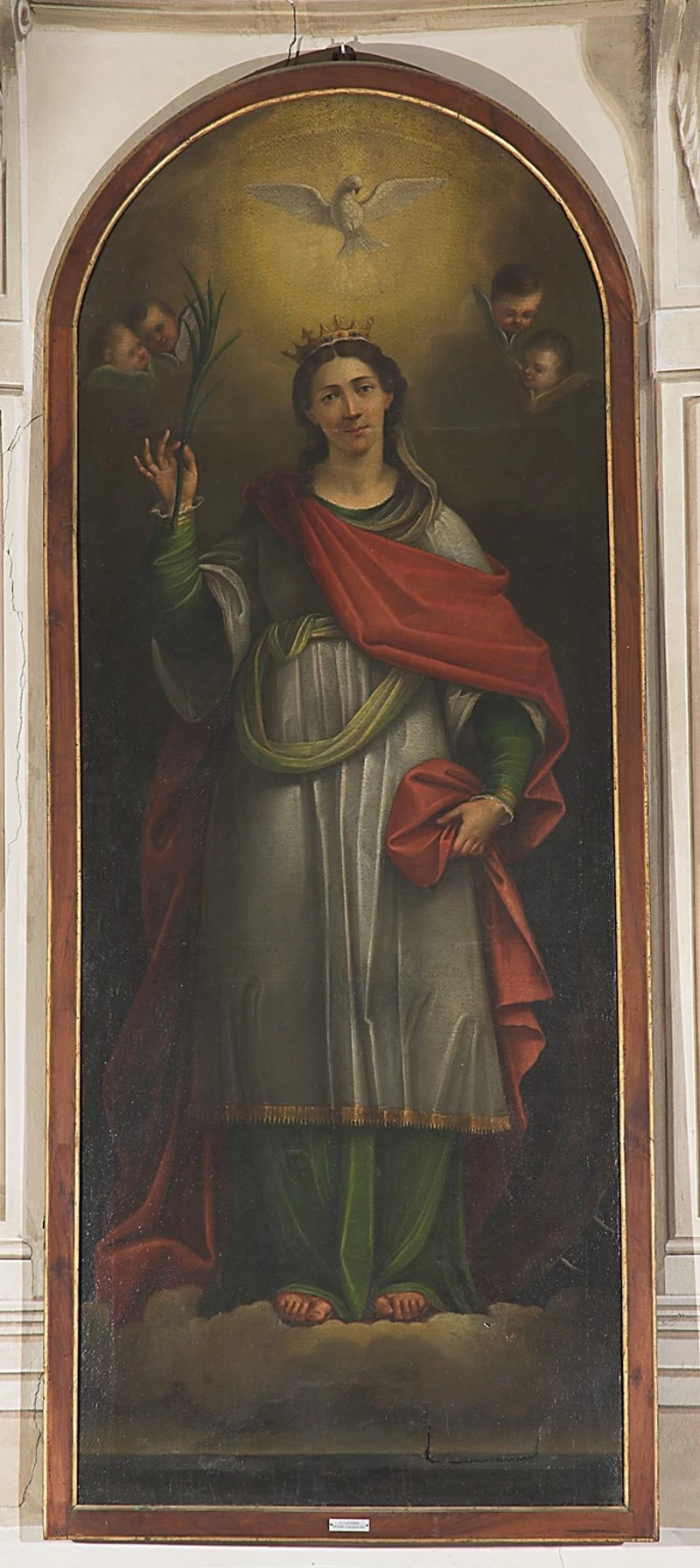 A. M. (1810), Santa Caterina d'Alessandria e il miracolo della ruota