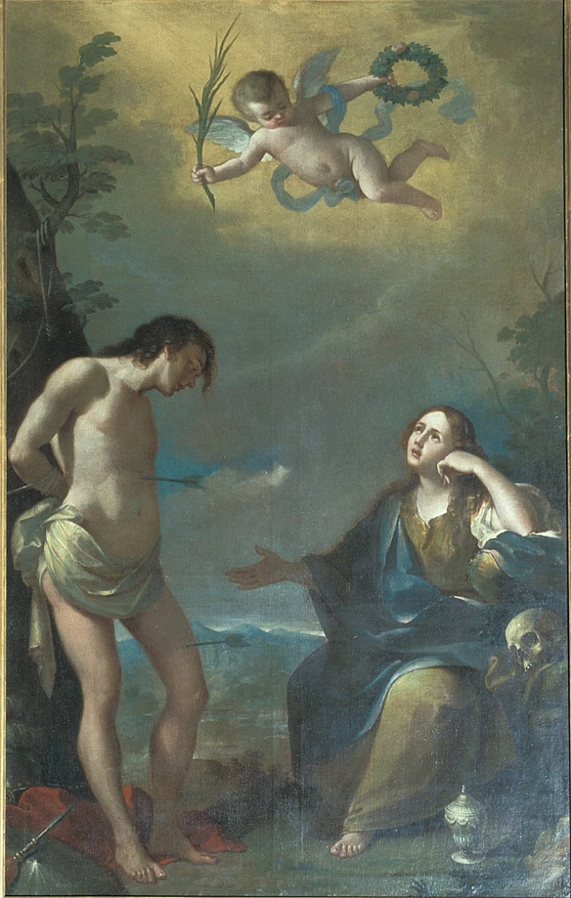 A. M. sec. XVIII, San Sebastiano e Santa Maria Maddalena