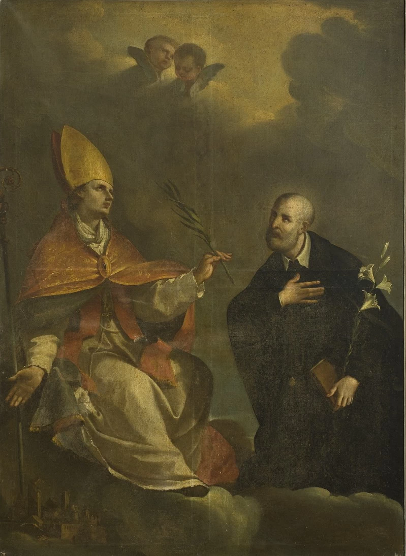 A. M. sec. XVIII, Sant'Emidio e San Filippo Neri