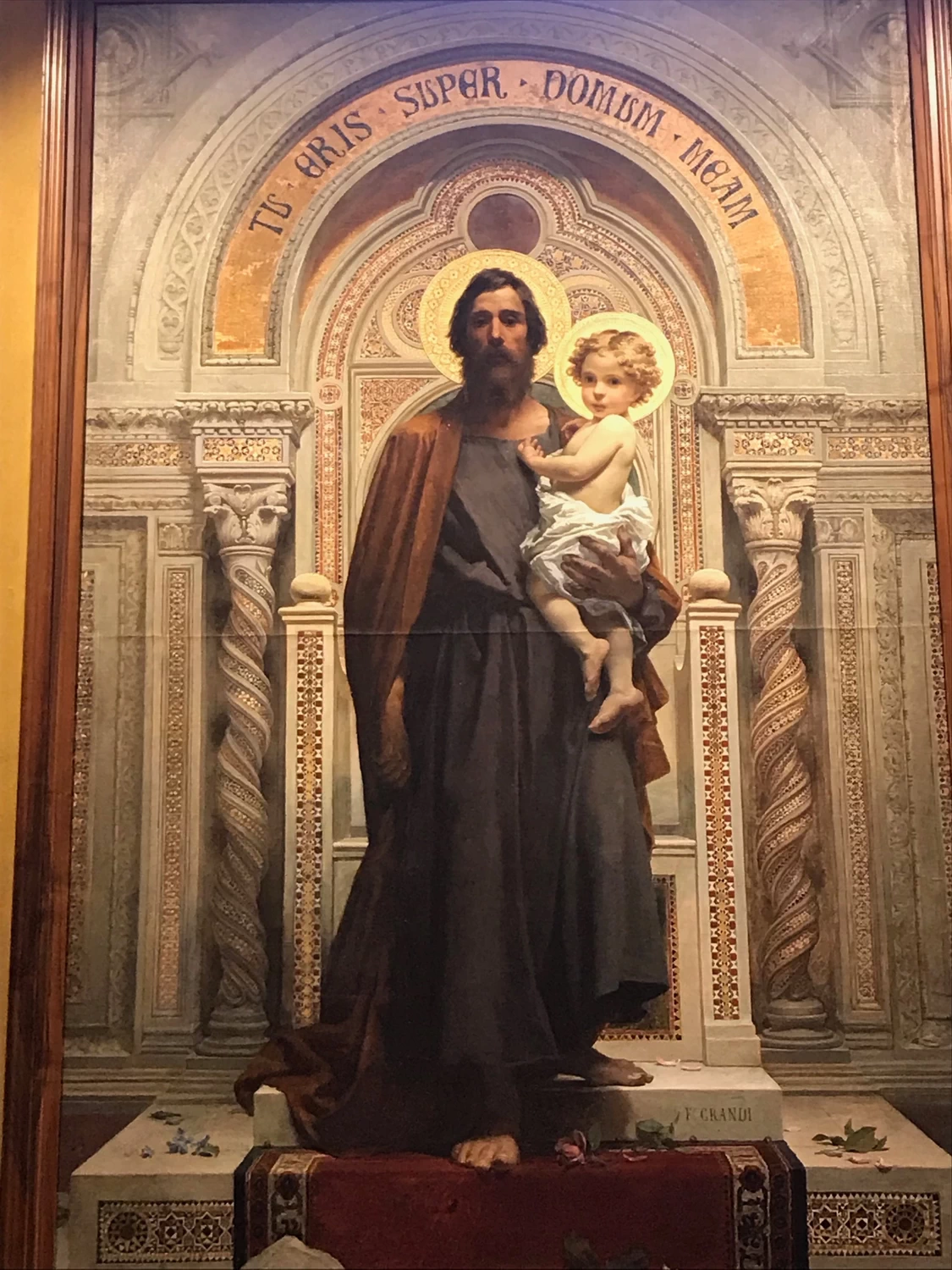 Francesco Grandi 45 San Giuseppe con il Bambino Gesù santuario della Beata Vergine del Soccorso di Ossuccio,i Como