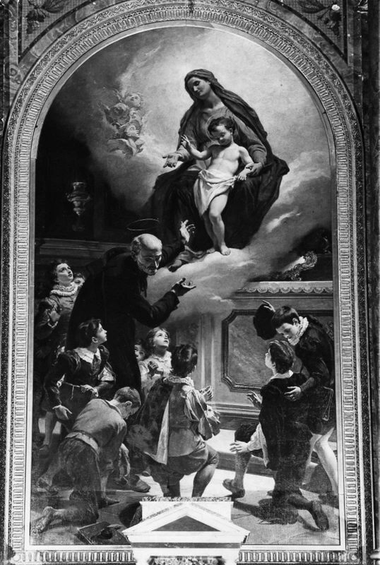 Francesco Grandi 5 apparizione della Madonna a San Giuseppe Calasanzio Roma