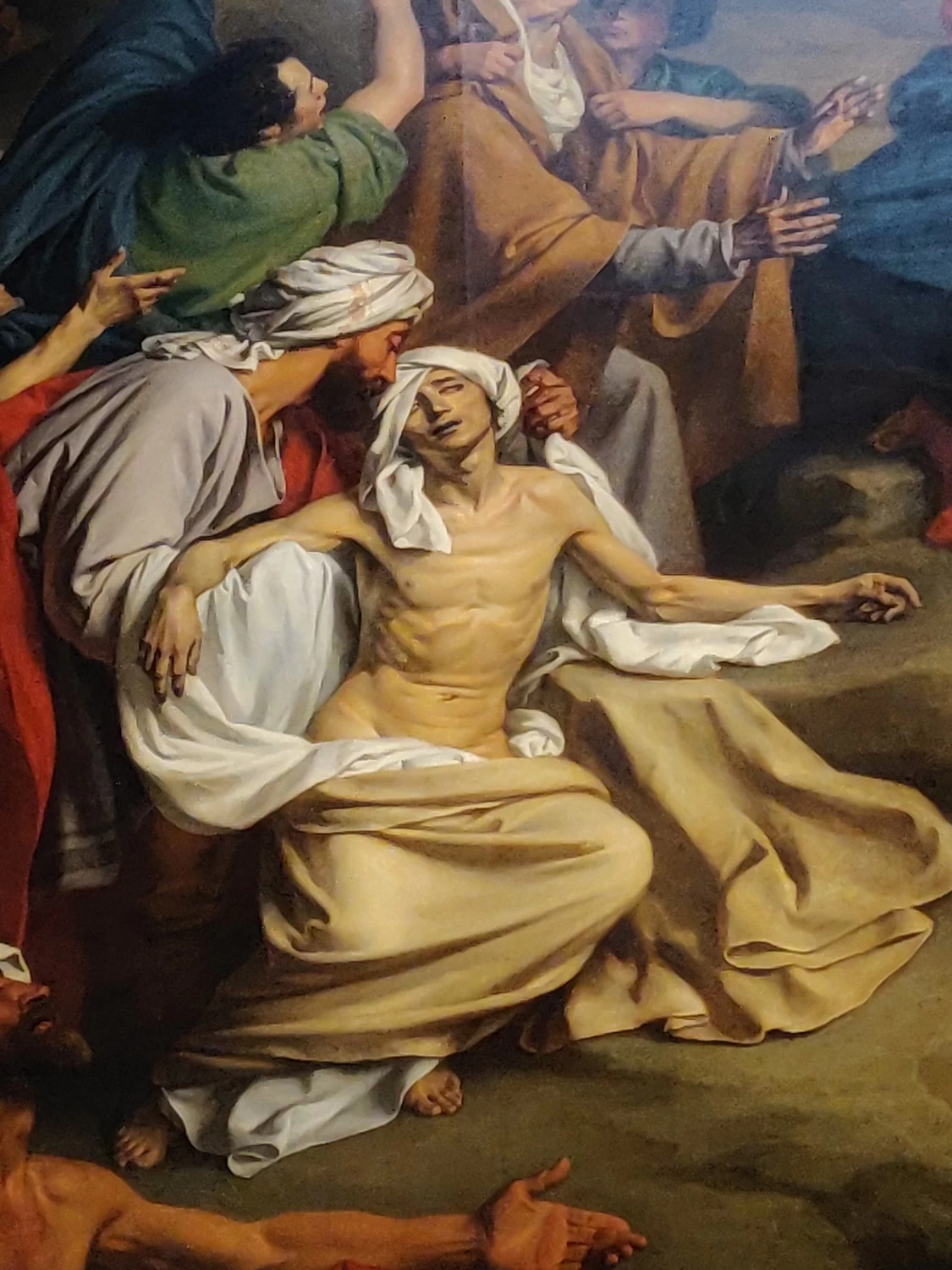 Jean Pierre Granger 27 Jean Pierre Granger Gesù guarisce gli ammalati Musée des Beaux Arts de la ville de Paris dettaglio