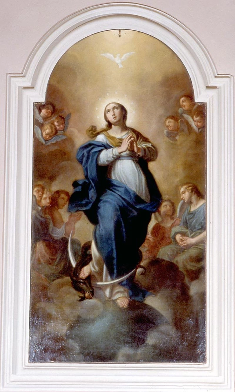 E. detto il Giovane sec. XVIII, Dipinto Immacolata Concezione