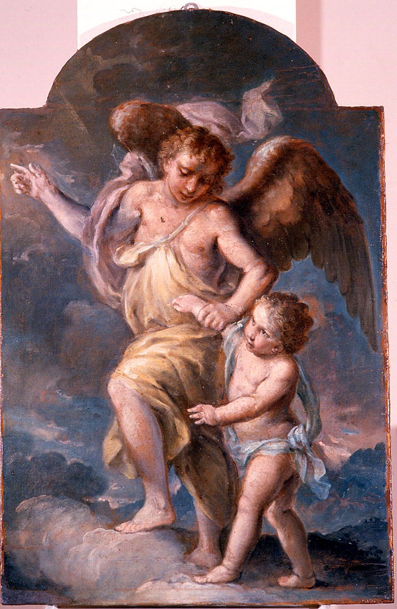 29-Graziani E. detto il Giovane sec. XVIII, Dipinto Angelo custode-beweb
