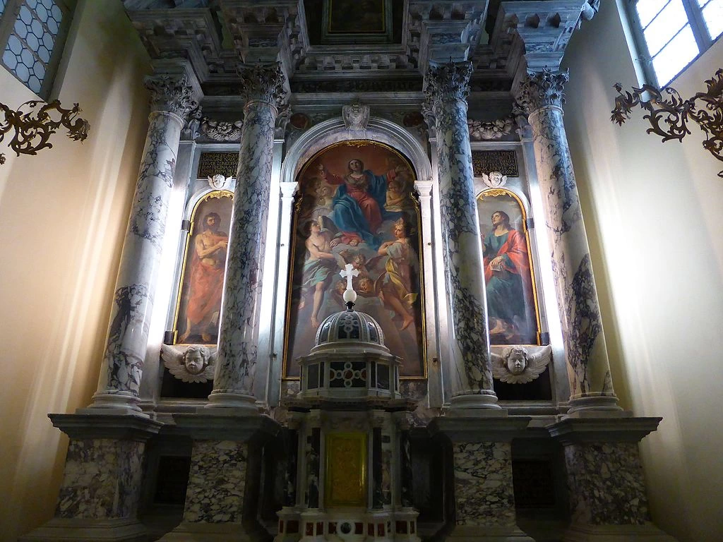 Assunzione della Vergine con il Battista e Giovanni evangelista