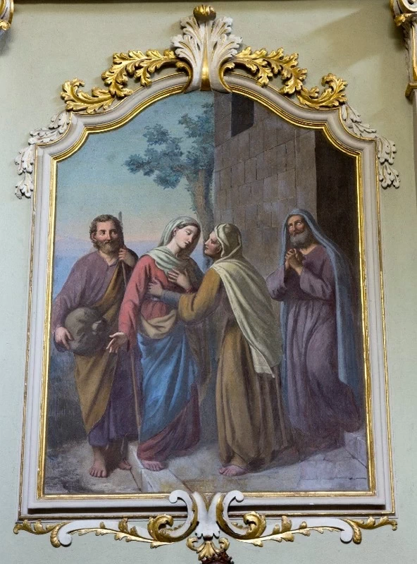 355 La Visitazione 1894 affresco santuario della Natività di Maria Gòvine di Pisogne (BS)