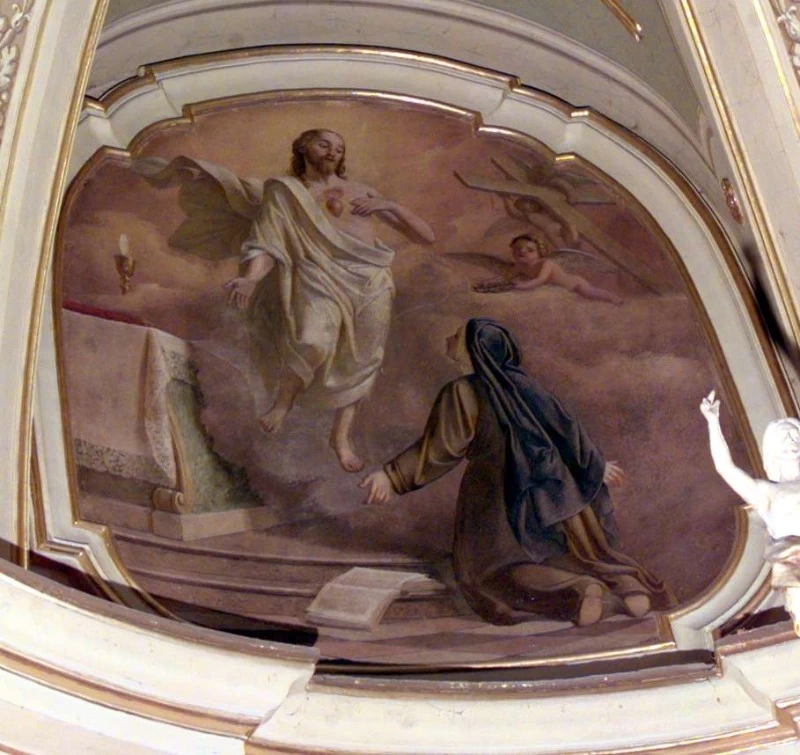 546 Guadagnini A. (1868), Sacro Cuore di Gesù appare a Santa Margherita Maria Alocoque 1868 diocesi di BG