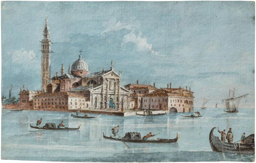 Giacomo Guardi 185 Veduta dell'isola di san Giorgio, Venezia