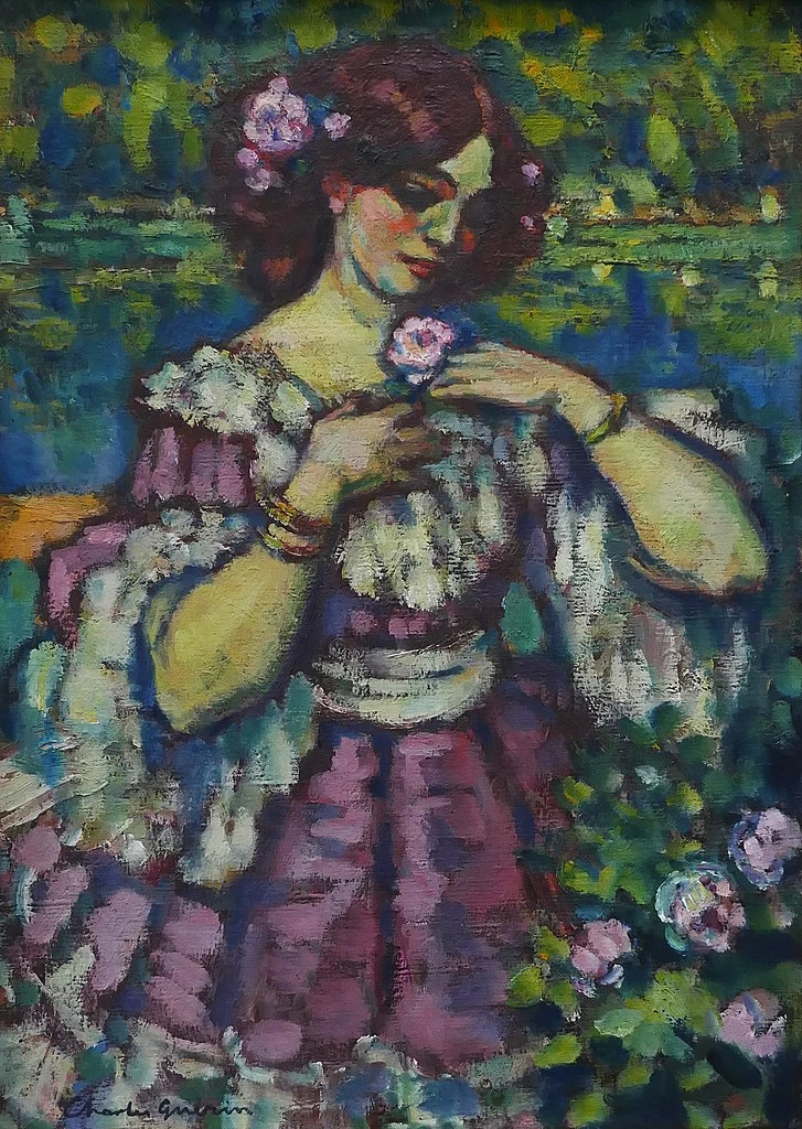 Charles Guérin 5 Dama con rosa Museo dell'Hermitage, San Pietroburgo