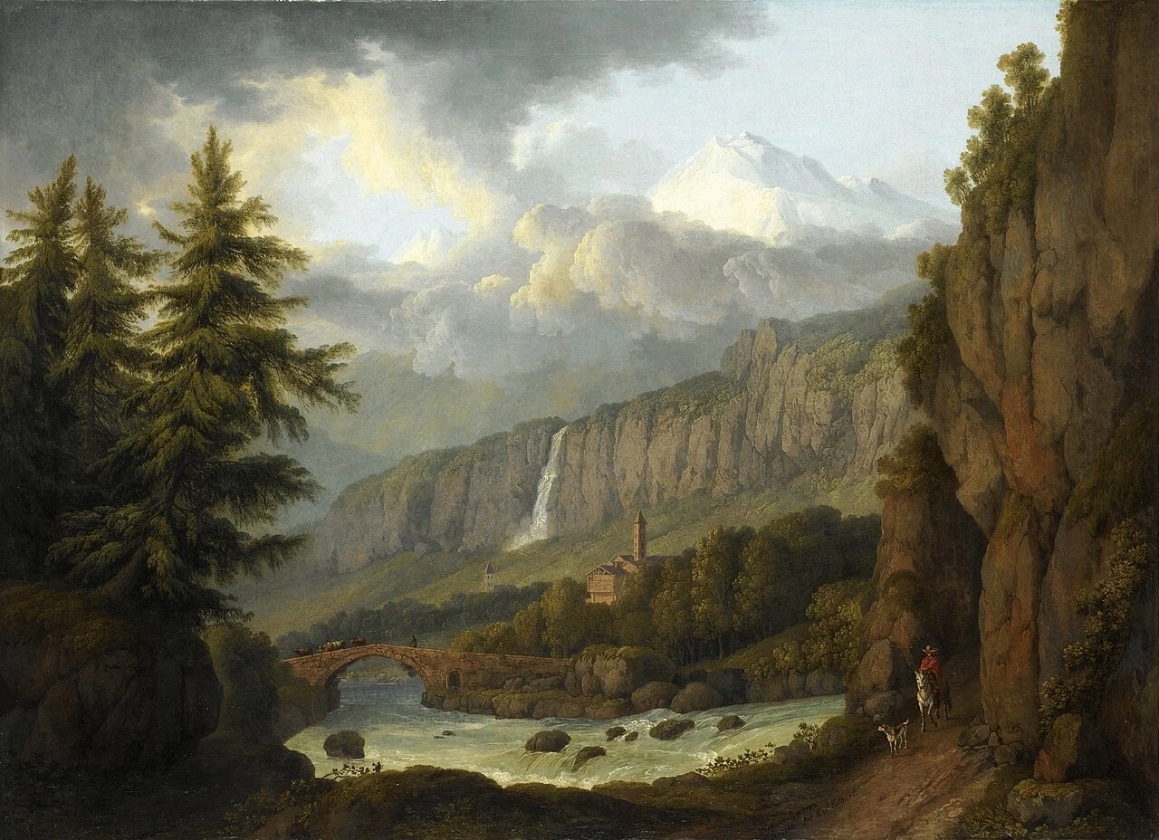 Jakob Philipp Hackert 170 Veduta di Giornico dal Passo del San Gottardo (1783)
