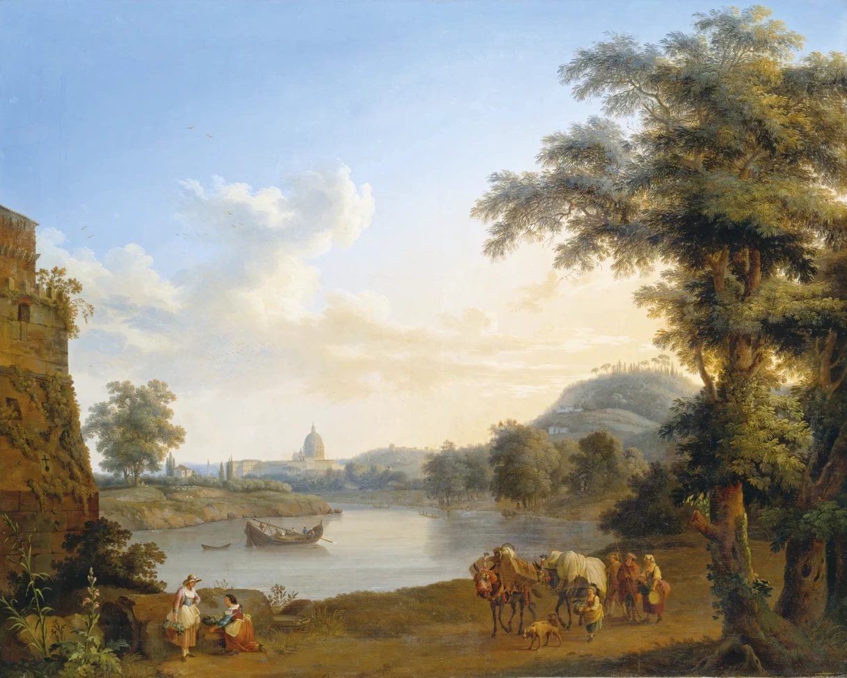 Jakob Philipp Hackert 180 Veduta di San Pietro a Roma