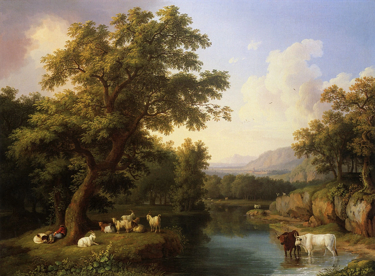 Jakob Philipp Hackert 78 Paesaggio con il Santuario di Loreto vicino ad Ancona Marche, 1776
