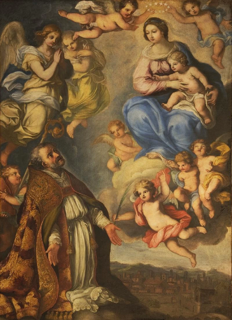 De La Haye L. sec. XVII, San Valentino implora la protezione su Terni