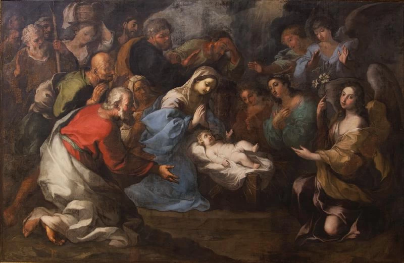 De La Haye L. sec. XVII, TERNI, BASILICA DI SAN VALENTINO - ADORAZIONE DEI PASTORI