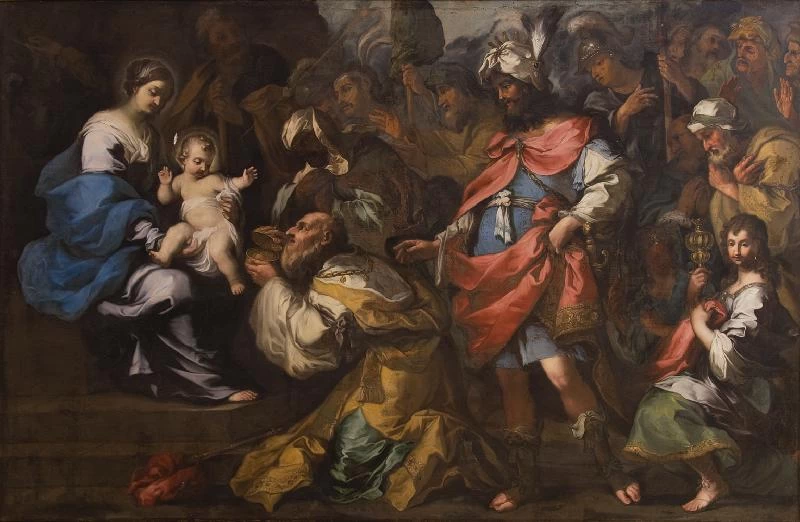 De La Haye L. sec. XVII, TERNI, BASILICA DI SAN VALENTINO - ADORAZIONE DEI MAGI