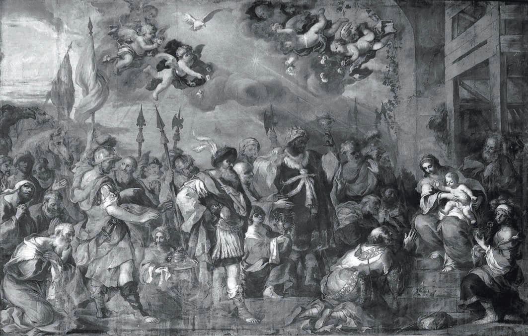 NAPOLI, CHIESA DI SANTA TERESA DEGLI SCALZI - ADORAZIONE DEI MAGI