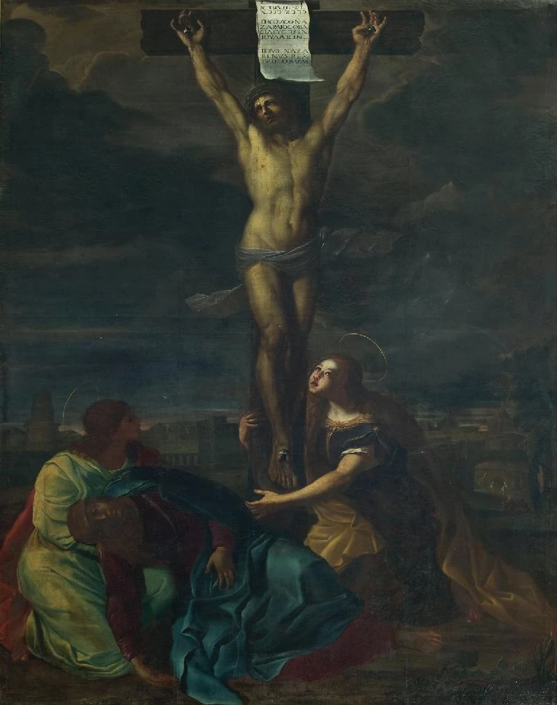 De La Haye L. sec. XVII, Gesù Cristo crocifisso e svenimento della Madonna