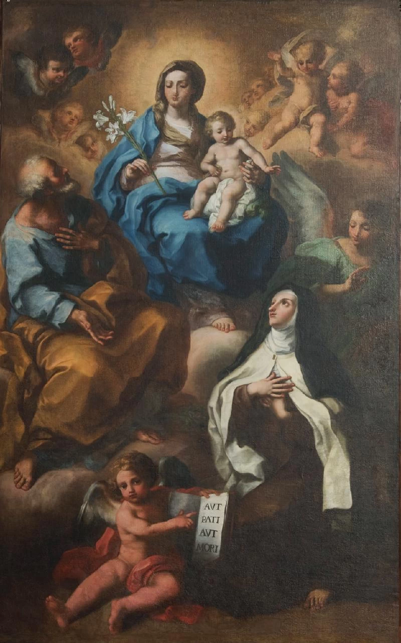 De La Haye L. sec. XVII, Madonna con Gesù Bambino e i Santi Giuseppe e Teresa d'Avila