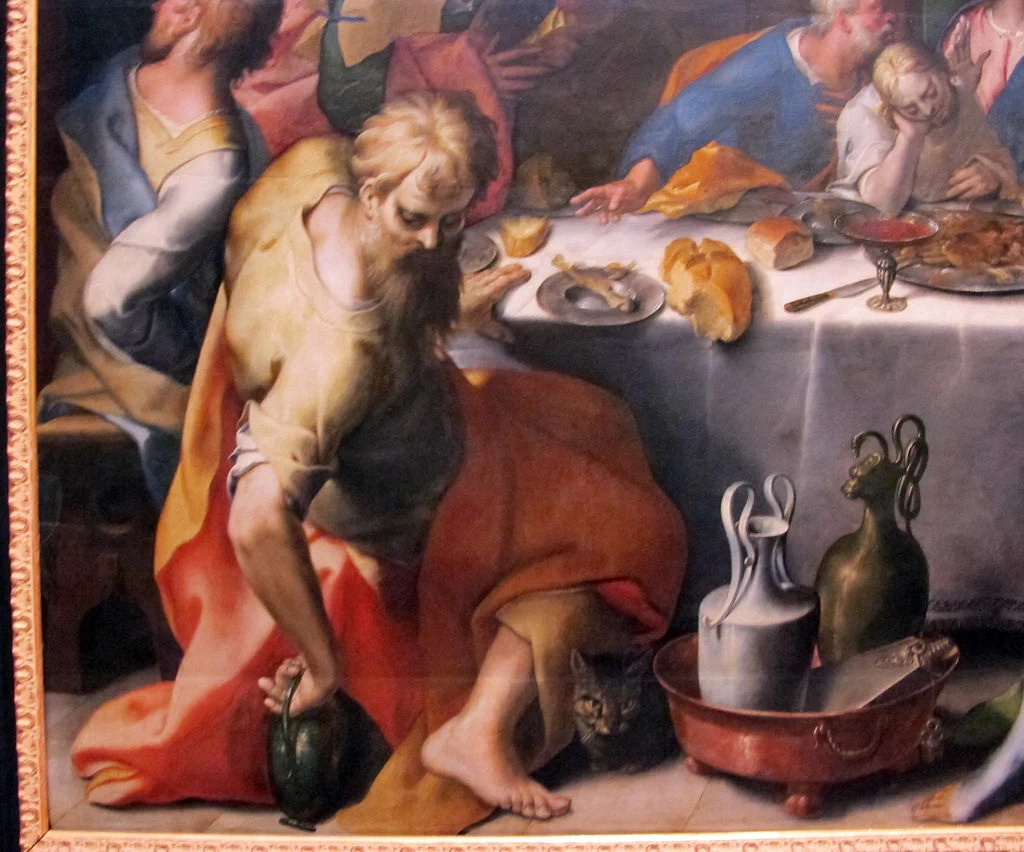 Ultima cena - dettaglio, Galleria Farnese (Museo di Capodimonte)