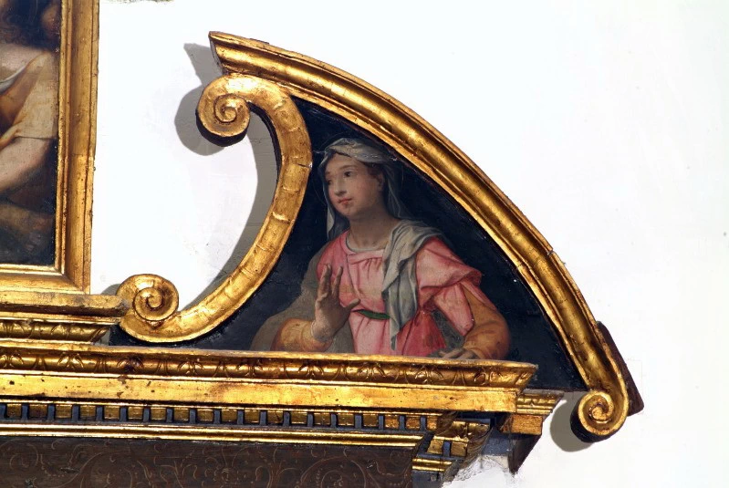 Teodoro di Enrico fine sec. XVI, Madonna annunciata in olio su tavola