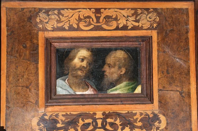 Dipinto di apostoli in conversazione