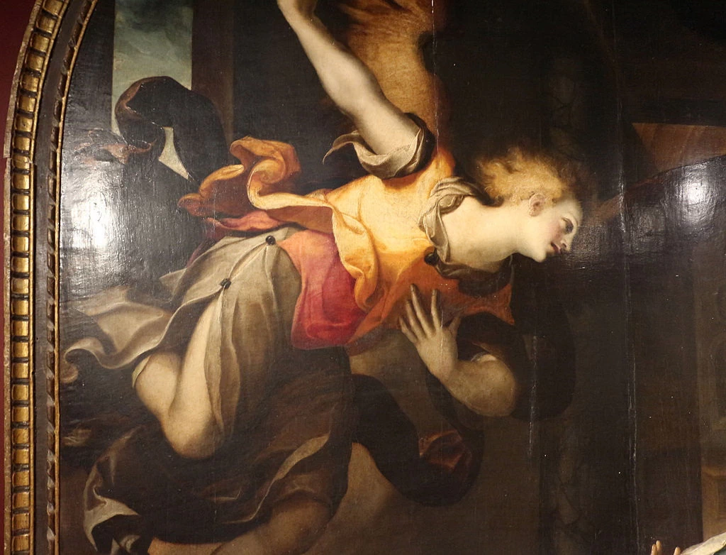 Annunciazione - dettaglio, (s.m. assunta di montorio nei frentani)