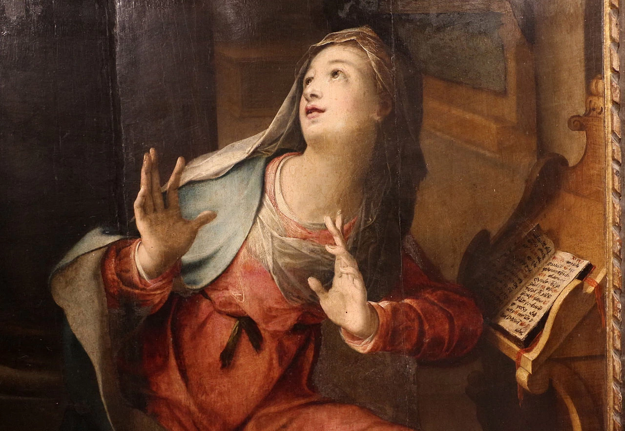 Annunciazione - dettaglio, (s.m. assunta di montorio nei frentani)