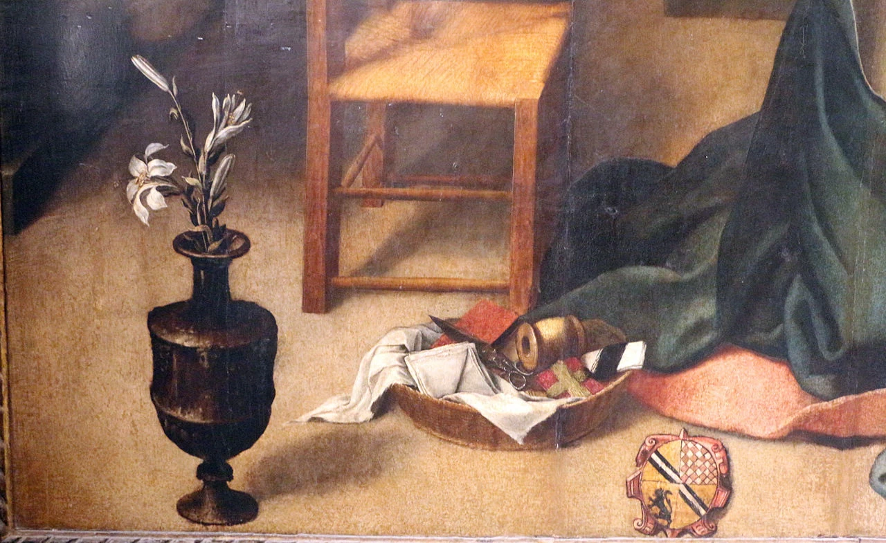 Annunciazione - dettaglio, (s.m. assunta di montorio nei frentani)