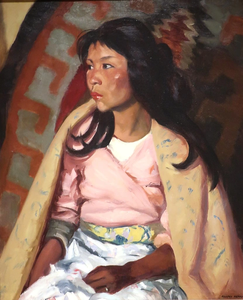Robert Henri 74 Ragazza indiana di Santa Clara Phoenix Art Museum